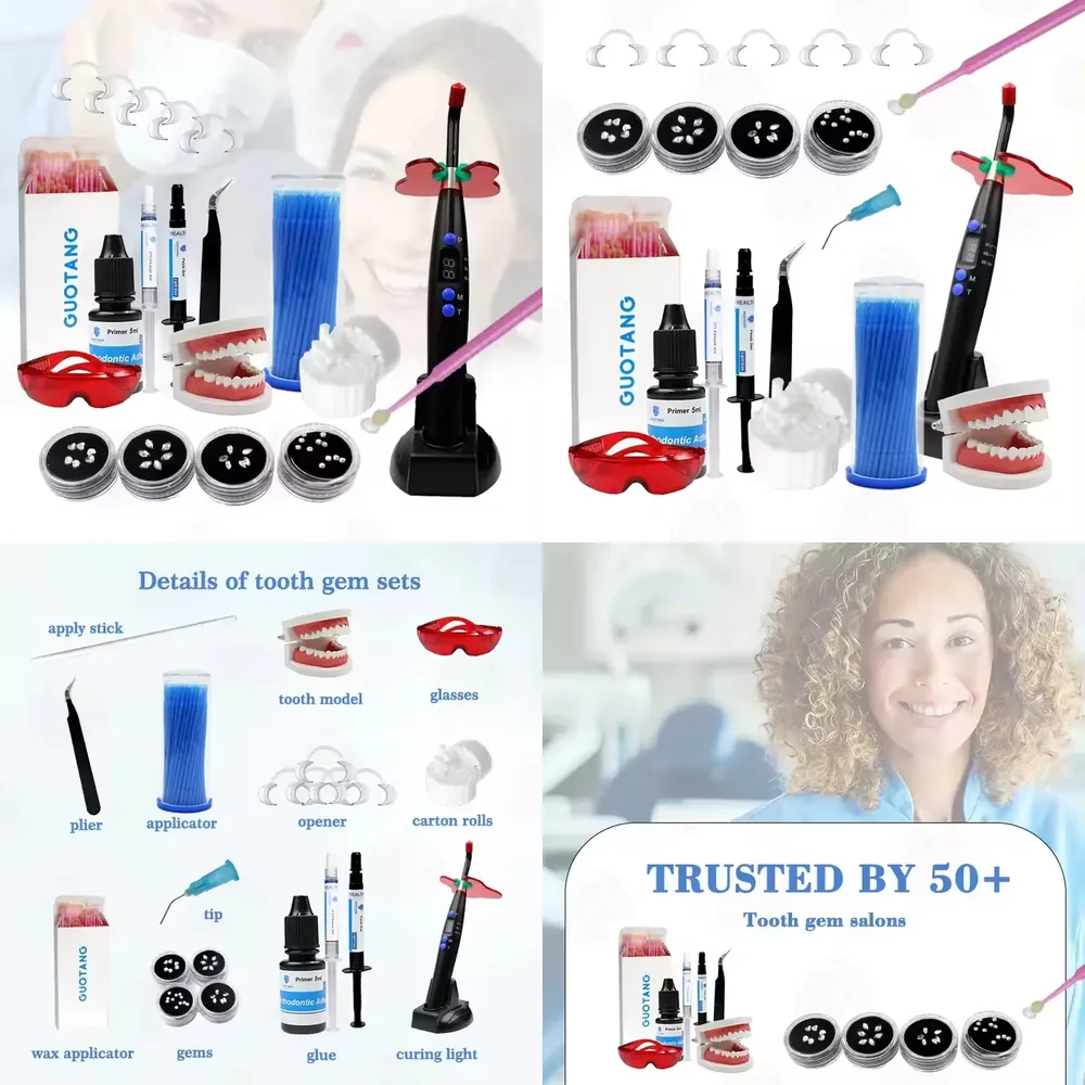 Teeth Whitening Light Kit - 【CHIMU HOME】 Professionele DIY Make-up Tandjuweelset