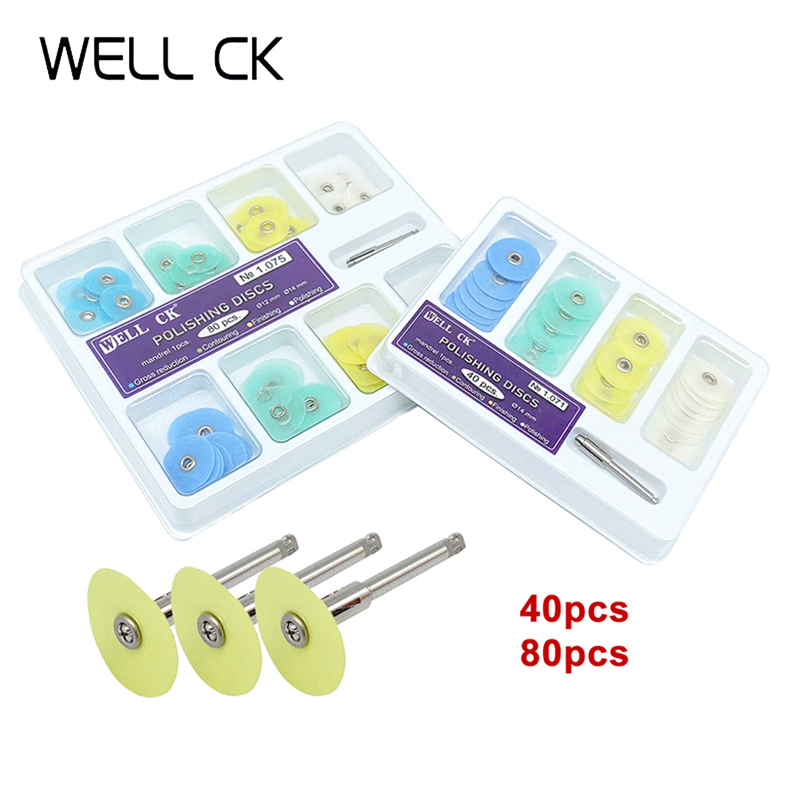 Teeth Whitening Home - WELL CK 40/80 Stuks Tandheelkundige Polijstschijven