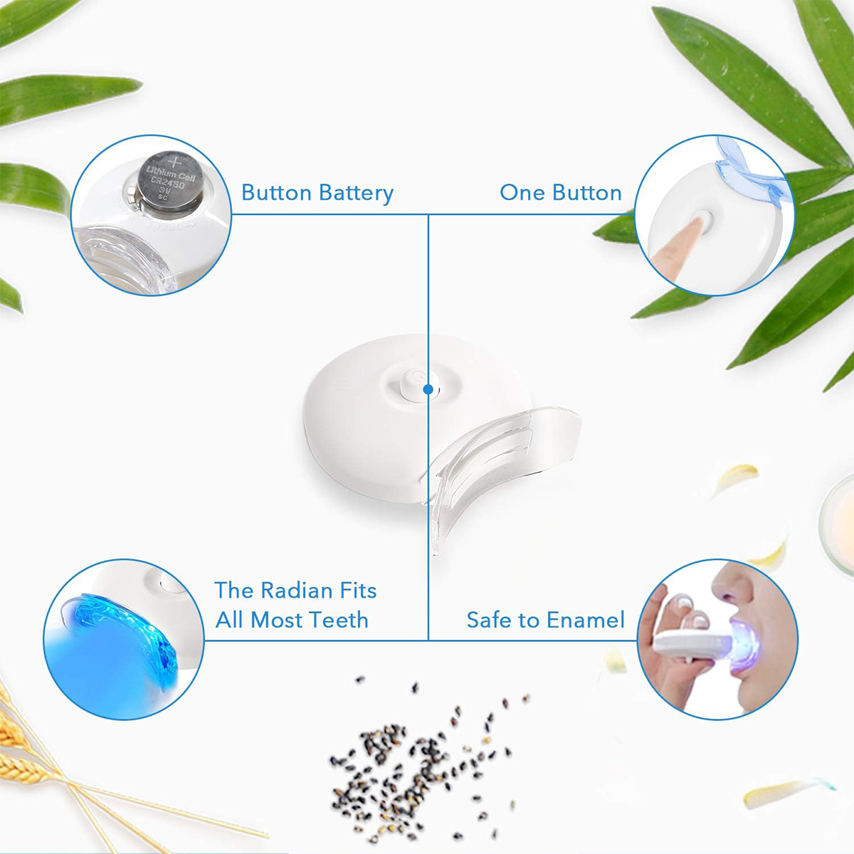 Tandenbleekset - 5X LED-lichtt - Teeth Whitening Gel For Trays recensie en prijs