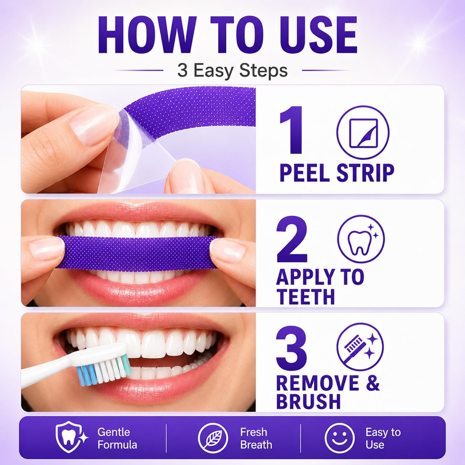 Paarse Tanden Whitening Strips - Teeth Whitening Quick recensie en prijs