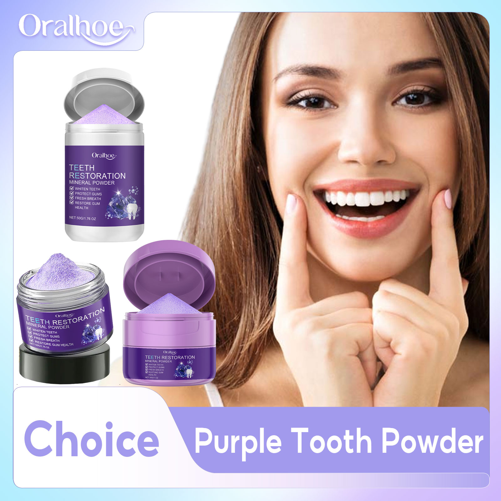 Paars Tand Poeder Whitening Ta - Teeth Whitening Zimba recensie en prijs