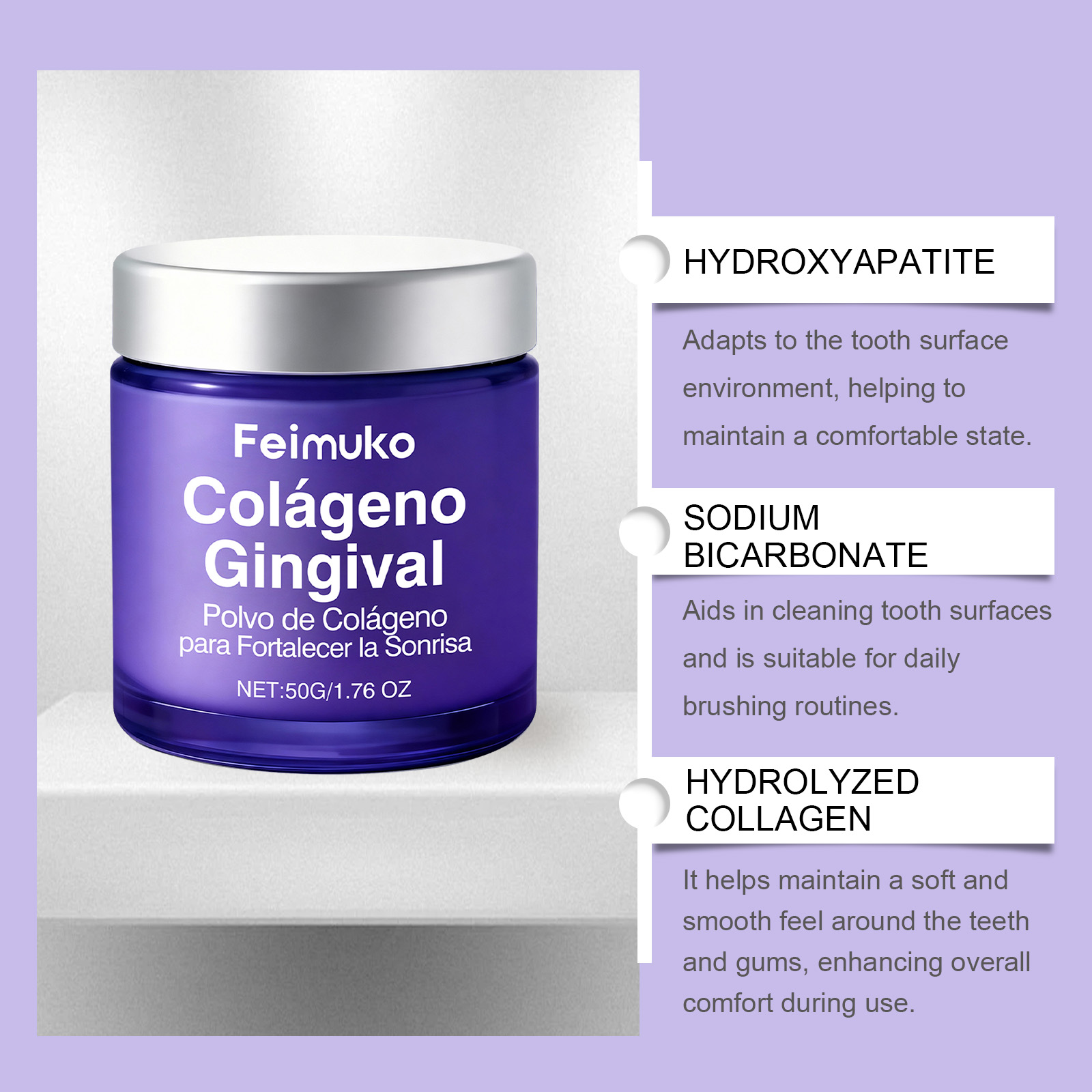 Collageen Tandbleekpoeder Zach - Teeth Whitening Zimba recensie en prijs